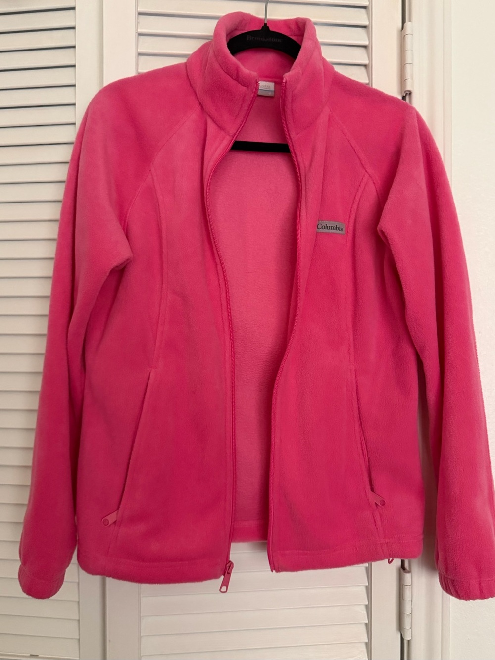 Columbia Bright Pink Women's Full-Zip Fleece Jacket